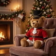 thumbnail image 7 of Nutcracker Style Christmas Teddy Bear,Soldier Costume Design Stuffed Animal Doll for Desktop Mantel,Festive Nutcracker Bear Decor for Home Holiday Gift Display,Red, 7 of 7