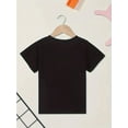 thumbnail image 2 of Funny Christmas Baseball Santa Hat & Bats Graphic T-Shirt for Boys - Black Casual Short Sleeve Tee with Colorful Lights Design, Regular Fit Holiday Sports Humor Apparel, Casual Sporty Tee, Gifts, 2 of 6