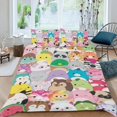 thumbnail image 2 of Squishmallows Conjunto de sábanas temático, trío de piezas, cómodo y amigable con la piel, diseño único, regalo de decoración para el hogar para familiares, amigos y fans,140X210cm, 2 of 6