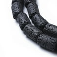 thumbnail image 3 of Natural Lava Rock Beads Strands Dyed Column Black about 8mm in diameter 14~15mm long hole: 2~2.5mm about 27pcs/strand 15.7 inch, 3 of 3