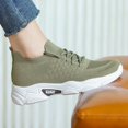 thumbnail image 5 of XIMIN Women's Mesh Sports Shoes - Lightweight Breathable Running Sneakers for Spring Summer Fall, Casual Walking Shoes (Blackish Green, 6.5), 5 of 6