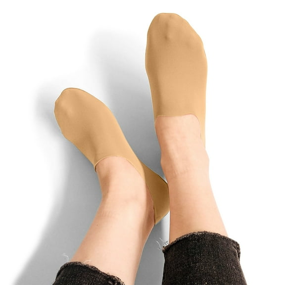 MSJUHEG No Show Socks Womens,Sheer Socks for Women,Womens Ankle Socks,Low Cut Socks Women,Flat Socks,Women Non Slip Hidden Sock Comfort Breathable Socks Beige One Size