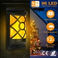 thumbnail image 6 of SOLAREK Outdoor Flame Solar Lights Waterproof 96 LEDs Wall Mount Lamps Flickering Blaze Auto on/off Sensor Landscape Decorative Lamp for Patio Yard, 6 of 9