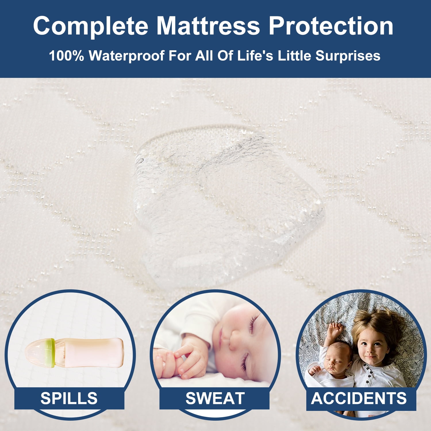 Baby Bassinet Cradle Mattress Oval 15" x 30" Foam Waterproof Padded Design