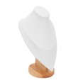 thumbnail image 4 of Necklace Bust Holder Scratch Proof Stable Base Chain Jewelry Display Stand for Store Window Home White, 4 of 14