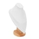 thumbnail image 4 of Soporte para busto de collar, base estable a prueba de arañazos, soporte para presentación de joyería, para tienda, ventana, hogar, blanco, 4 of 5