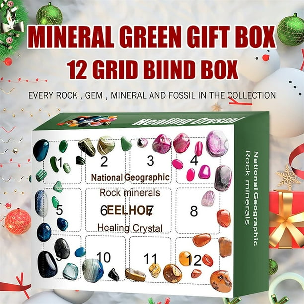 POINTERTECK Christmas Advent Calendar Christmas Healing Crystal Advent