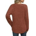 thumbnail image 5 of Ounisa Sweaters for Women Long Sleeve Shirts Crew Neck Sweatshirt Lightweight Casual Tunic Tops, 5 of 5