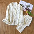 thumbnail image 3 of 2024 Winter Women's Pajamas100% Cotton Plus Size Pajamas Flower Printing Household Women's Pajamas Loungewear Autumn Sleepwear, 3 of 4