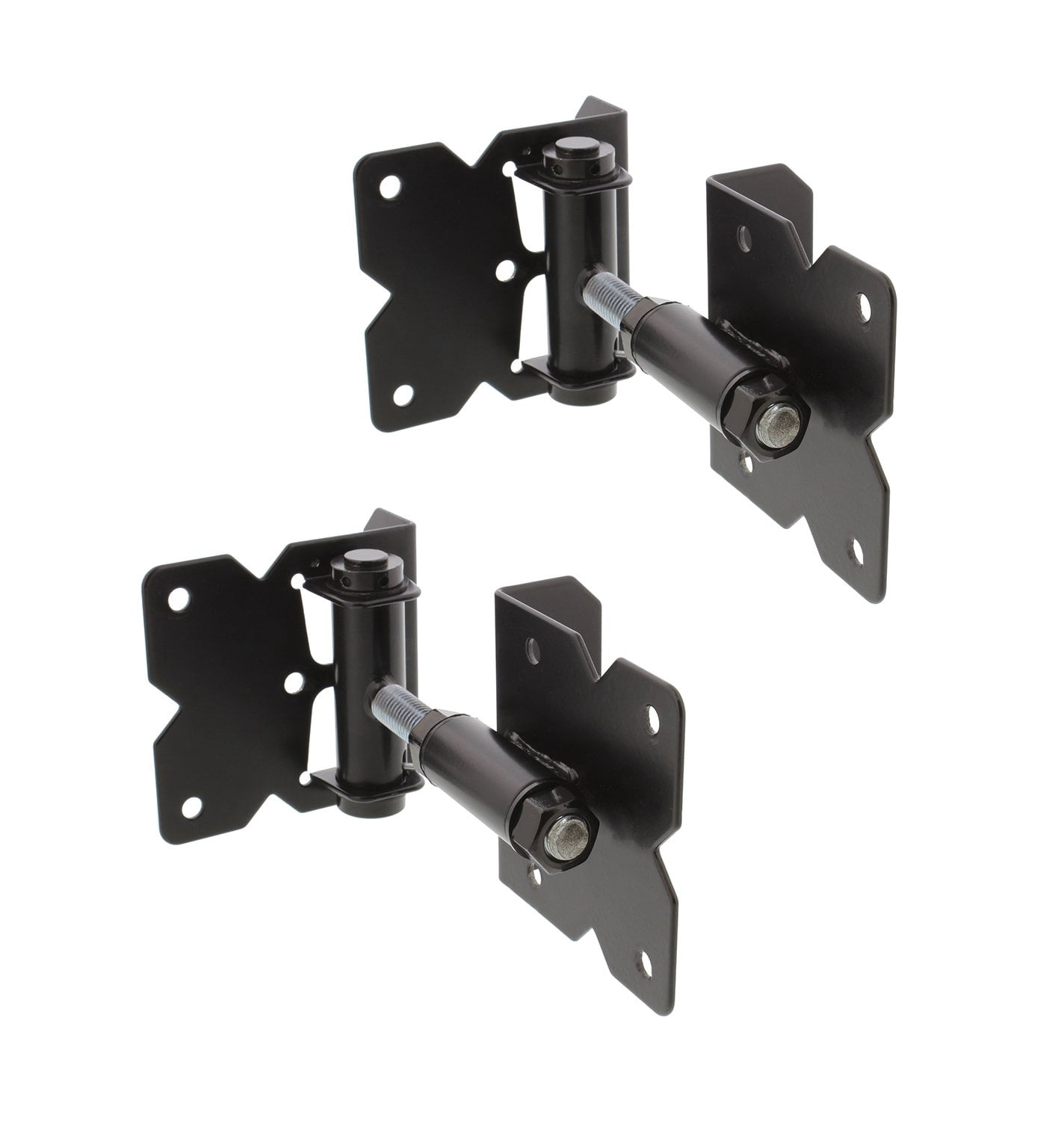 Gate Rack Adjuster Buy Self-Closing Black Gate Hinge 2-Pack with Installation Screws and ...