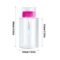 thumbnail image 4 of serony Empty Pump Dispenser Nail Polish Remover Refillable Storage Container Cosmetic Plastic Press Bottle Manicure Beauty Box Rose red 100ml, 4 of 4