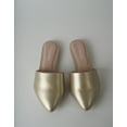 thumbnail image 5 of J. Adams Lennox Mules for Women - Black Vegan Leather Pointed Toe Slides, 5 of 6