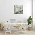 thumbnail image 2 of Stupell Industries Tall Water Bridge Abstract Blocked Metropolis City Modern Painting Gallery-Wrapped Canvas Print Wall Art, 24 x 24, Design by Katrina Craven, 2 of 5