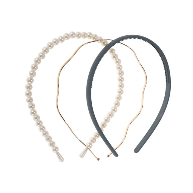 Accesorios para el cabello de color sólido Unique Bargains 1 Set para mujeres tono dorado azul