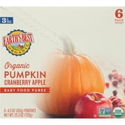 Earth's Best Organic Stage 3 Baby Food, Pumpkin Cranberry Apple, 4.2 oz Pouches (6 Pack)