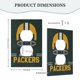 thumbnail image 5 of Panel de interruptores de pared con marco romano de cuero simple para interruptores de luces Packers Switching Panel de interruptores de luz simple, doble o con tirador, 5 of 8