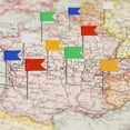 thumbnail image 4 of 100pcs Map Flag Push Pin Multicolored Thumb Tack Mini Pin Mini Country Map Push Pin Portable Decorative Map Tack, 4 of 6