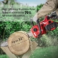thumbnail image 4 of DCK 18” 58V Brushless Battery Powered Cordless Chainsaw Tree Saw Wood Cutter, 4 of 7