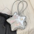 thumbnail image 2 of Mochila Con Forma De Estrella Mochila con diseño bonito para mujer, Mini bandolera genial, Bolso informal de piel sintética para mujer, 2 of 8