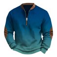 thumbnail image 4 of Mercatoo Boys Long Sleeved Shirts Kids 1/4 Zip up Sweatshirt Solid Casual Pullover Shirt Outdoor Fall Clothes for Teen Boy, 4 of 4