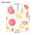 thumbnail image 5 of Yayeee Bath Rug for Bathroom Floor Non Slip Rectangle Fluffy Soft Absorbent Mat, 16"x24", White Grapefruit Slices, 5 of 7