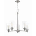thumbnail image 4 of Craftmade  Danbury Chandelier - 5 Brushed Polished Nickel (Clear Glass), 4 of 15