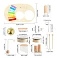 thumbnail image 4 of Wooden Drum Set for Toddlers 1-3, Toddler Musical Instruments Xylophone, Percussion Instruments Sets, Montessori Educational Musical Toys Drum Set for Kids Birthday, Baby Drum Set 1 Year Old up, 4 of 10