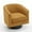 Corduroy|Orange, variant on DREAMSIDEA Swivel Barrel Accent Chair for Living Room, Modern Upholstered Round Club Armchair-Cream