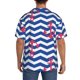 thumbnail image 3 of Balery Nautical Anchors Camisa Casual de Manga Corta con Botones para Hombre, Texturizada, Estilo Cubano, para Playa, Verano-3X-Large, 3 of 5