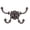 4-Hooks, variant on Sungmor Heavy Duty Swivel Cast Iron Wall Hooks,Vintage Brown Coat Hanger Rack for Keys,Hats and Bags - Farmhouse Wall-Mounted Hooks