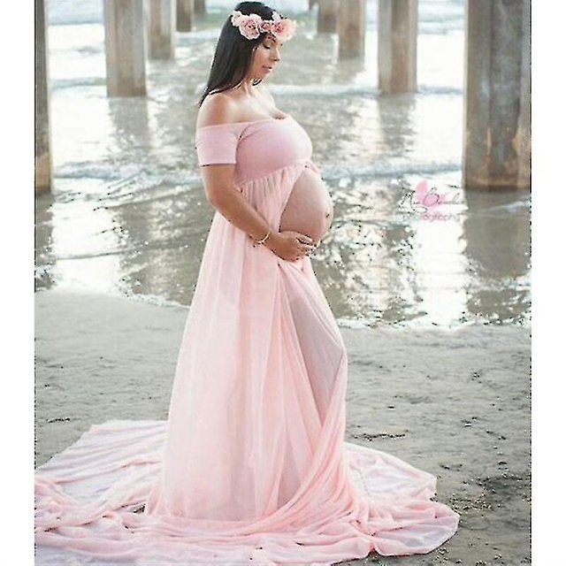 Embarazo vestido fotografía apoyos Maxi vestido vestidos para mujeres embarazadas ropa