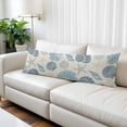 thumbnail image 2 of Blue Coastal Body Pillow Cover 20 x 60 Inch Decorative Pillow Cover Shell Starfish Coral Nautical Summer Beach Rustic Lumbar Pillowcase Seasonal Rectangle Cushion Case for Couch Sofa Bed Living Room, 2 of 9