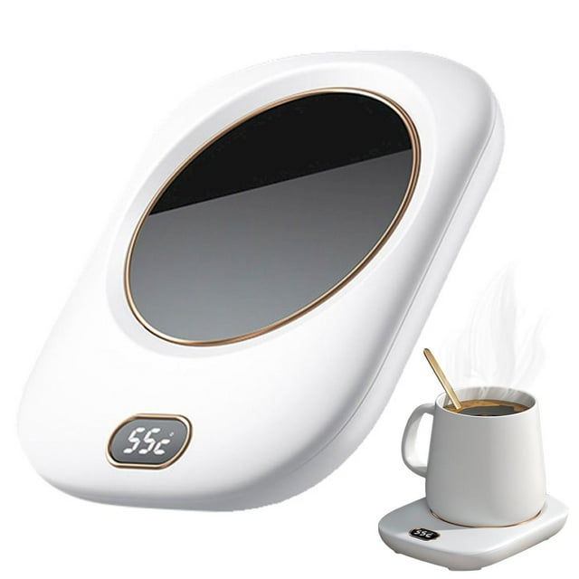 Cqxid Placemat Under $10 Wireless USB Vacuum Mug Wireless Desktop Coffee Warmer 3 55°C Portable Mug Thermostatic Heating Set Gift Green