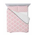 thumbnail image 7 of Quilts Twin Size Bedding Set, Pink Morocco Lightweight Quilted Comforter, Geometric Moroccan National Abstract Art Soft Reversible Bedspread Coverlet with Pillow Covers for All Season, 68" x 86", 7 of 7