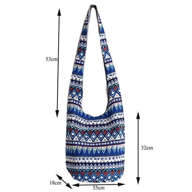 pitrice Sacs à Bandoulière Hobo Sacs Messager Sac Seau Bleu