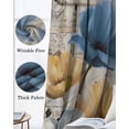 thumbnail image 6 of Blue Yellow Tulips Blackout Curtains for Bedroom, Thermal Insulated Drapes, Retro Farmhouse Flower Barn Doors Wooden Black Out Curtains 63 Inch Long Room Darkening Kitchen Curtains 42"x63" 2 Panels, 6 of 8