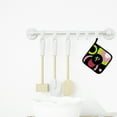 thumbnail image 3 of Carolines Treasures Letter P Monogram - Retro in Black Pair of Pot Holders 7.5HX7.5W multicolor, 3 of 3