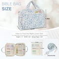 thumbnail image 3 of Soda Candy Bible Cover Case for Women Large Bible Bag Bible Study Supplies Church Camp Essentials Christian Gifts for Women Journaling Kit Quilted Bible Book Sleeve, 3 of 7