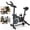 Black+Blue + ABS, variant on ROMAGIO Indoor Stationary Exercise Bike, Whisper Quiet Belt Drive Cycling Bicycle with LCD Monitor & Adjustable Resistance for Home Cardio Workout