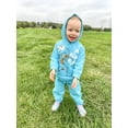 thumbnail image 3 of Sesame Street Cookie Monster Toddler Boys Fleece Pullover Hoodie and Pants Outfit Set Infant to Toddler, 3 of 5