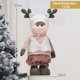 thumbnail image 1 of Christmas Pink Stretchable Santa Claus Snowman Plush Standing Dolls Toy Baubles Xmas Decoration Ornament Craft Gift Home Decors, 1 of 5