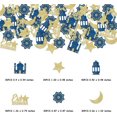 thumbnail image 5 of 200PCS Eid Mubarak Table Confetti, Navy Blue Mosque Lantern Glitter Gold Eid Mubarak Crescent Moon Stars Confetti for Eid Celebrations Party Decorations Ramadan Mubarak Home Decor, 5 of 7
