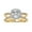 Yellow Gold, variant on Halo Solitaire Engagement Rings for Women Center 7mm Cushion and Round Cut Lab Created Moissanite Split Shank Wedding Anniversary Ring in 10K Solid Rose Gold Size-5
