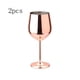 thumbnail image 2 of Copa de vino tinto de acero inoxidable, inastillable, utilizada para vino blanco, vino tinto, copa de cóctel, copa irrompible, jugo, bebida, champán, fiesta, artículos de bar Ormromra WL-00790, 2 of 8