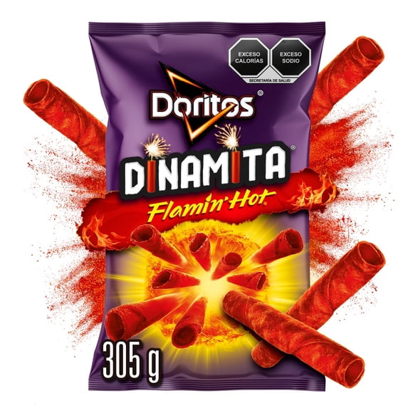 Botana Doritos Dinamita Flamin Hot sabor chile y limón 305g
