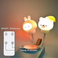thumbnail image 3 of Luz de noche LED, lámpara de noche para niños, decoración de habitación de bebé, lámpara USB bonita (conejo), 3 of 5