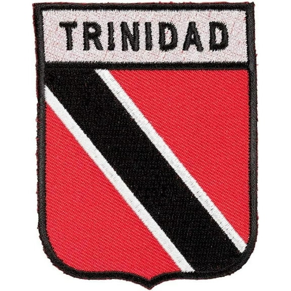 Trinidad Country Flag Shield Patch, Latin America Flag Patches