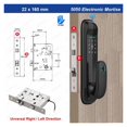 thumbnail image 2 of Door Lock, TTlock App Smart Door Lock Tuya Finrprint Smart Card Eletronica Home Office Intellint Digital Lock ,Easy to Install, 2 of 7