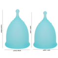 thumbnail image 4 of Reusable Menstrual Cup Silicone Leakproof Period Cup with Steam Machine (1pc S 1pc L ), 4 of 5