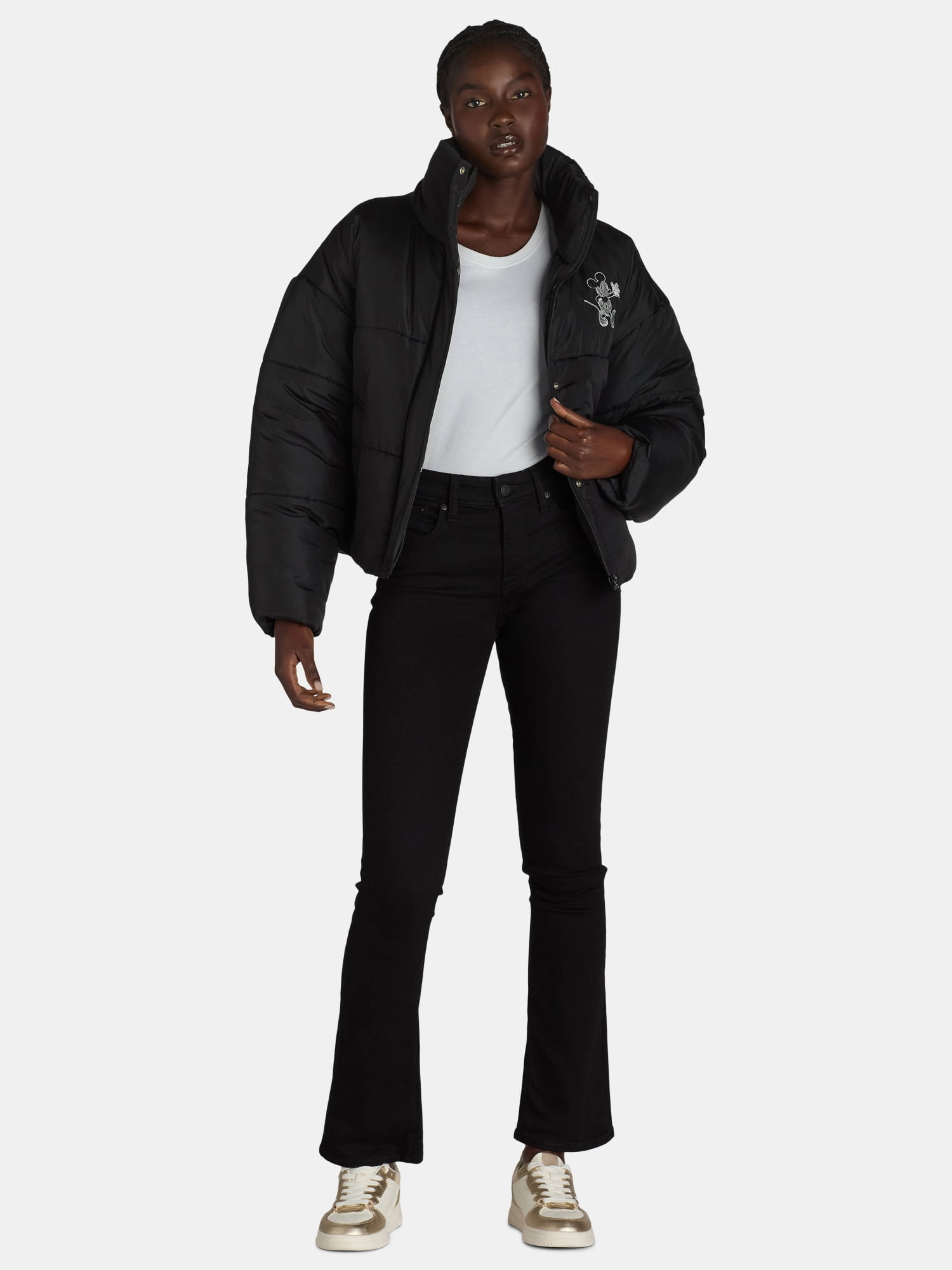 Mickey Mouse Women’s Puffer Jacket, Sizes XXS-XXL